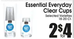 Supremo Foods Inc Essential Everyday Clear Cups offer