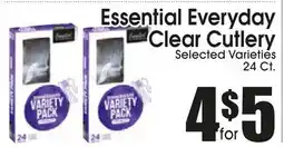 Supremo Foods Inc Essential Everyday Clear Cutlery offer