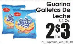 Supremo Foods Inc Guarina Galletas De Leche offer