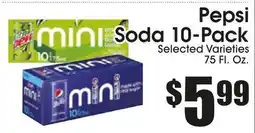 Supremo Foods Inc Pepsi Soda 10-Pack offer