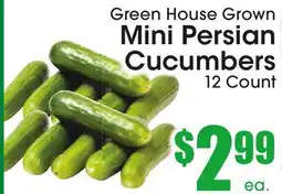 Supremo Foods Inc Green House Grown Mini Persian Cucumbers offer