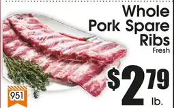 Supremo Foods Inc Whole Pork Spare Ribs offer