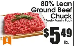 Supremo Foods Inc 80% Lean Ground Beef Chuck offer