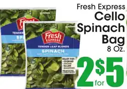Supremo Foods Inc Fresh Express Cello Spinach Bag offer