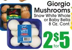Supremo Foods Inc Giorgio Mushrooms offer
