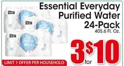 Supremo Foods Inc Essential Everyday Purified Water offer