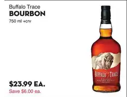 Bristol Farms Buffalo Trace BOURBON offer