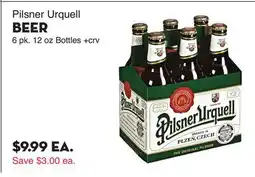 Bristol Farms Pilsner Urquell BEER offer