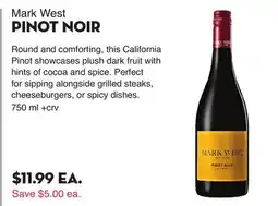Bristol Farms Mark West PINOT NOIR offer