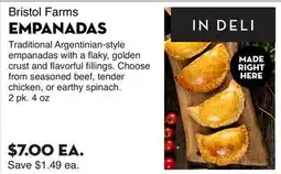 Bristol Farms Bristol Farms EMPANADAS offer