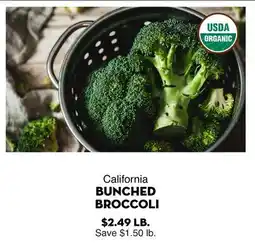 Bristol Farms California BUNCHED BROCCOLI offer