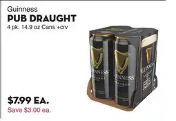 Bristol Farms Guinness PUB DRAUGHT offer