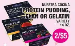 Carnicerias Jimenez NUESTRA COCINA PROTEIN PUDDING, FLAN OR GELATIN offer