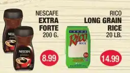 Carnicerias Jimenez NESCAFÉ EXTRA FORTE 200 G. RICO LONG GRAIN RICE 20 LB offer