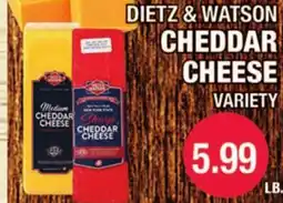 Carnicerias Jimenez DIETZ & WATSON CHEDDAR CHEESE VARIETY offer