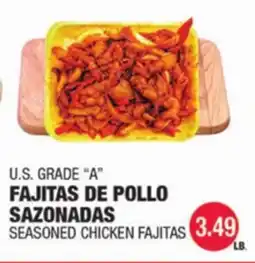 Carnicerias Jimenez U.S. GRADE A FAJITAS DE POLLO SAZONADAS offer