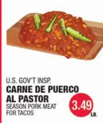 Carnicerias Jimenez CARNE DE PUERCO AL PASTOR offer