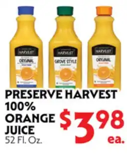La Chiquita Food Market PRESERVE HARVEST 100% ORANGE JUICE offer