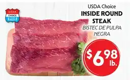 La Chiquita Food Market USDA Choice INSIDE ROUND STEAK offer
