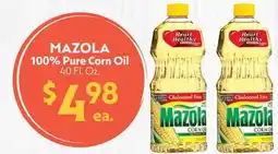 La Chiquita Food Market MAZOLA 100% Pure Corn Oil offer