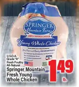 Angelo Caputo's Fresh Market Springer Mountain Fresh Young Whole Chicken offer