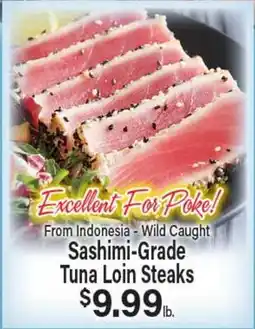 Angelo Caputo's Fresh Market From Indonesia - Wild Caught Sashimi-Grade Tuna Loin Steaks offer