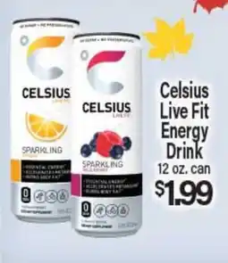 Angelo Caputo's Fresh Market Celsius Live Fit Energy Drink offer