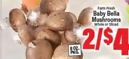 Angelo Caputo's Fresh Market Farm Fresh Baby Bella Mushrooms offer