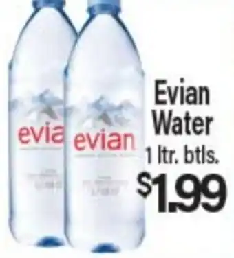 Angelo Caputo's Fresh Market Evian Water offer
