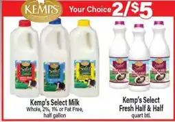 Angelo Caputo's Fresh Market Kemp's Select Milk & Fresh Half & Half offer