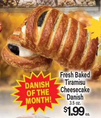 Angelo Caputo's Fresh Market Fresh Baked Tiramisu Cheesecake Danish offer