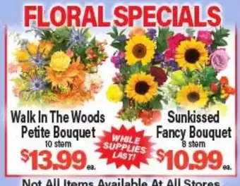 Angelo Caputo's Fresh Market FLORAL SPECIALS offer