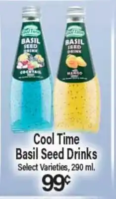 Angelo Caputo's Fresh Market Cool Time Basil Seed Drinks offer