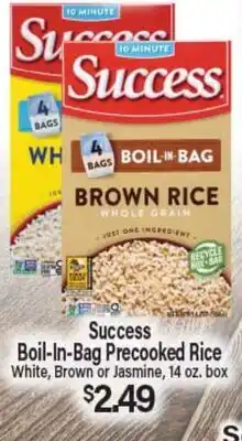 Angelo Caputo's Fresh Market Success Boil-In-Bag Precooked Rice offer