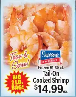 Angelo Caputo's Fresh Market Frozen 51-60 ct. Tail-On Cooked Shrimp offer