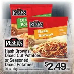 Angelo Caputo's Fresh Market Hash Browns, Diced Cut Potatoes or Seasoned Diced Potatoes offer
