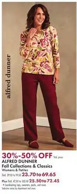 Boscov's ALFRED DUNNER Collection & Classics offer