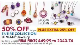 Boscov's ENTIRE COLLECTION LE VIAN Jewelry offer