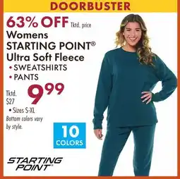 Boscov's Womens STARTING POINT Ultra Soft Fleece SWEATSHIRTS • PANTS offer