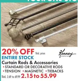 Boscov's ENTIRE STOCK Curtain Rods & Accessories offer