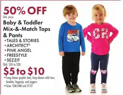 Boscov's Baby & Toddler Mix-&-Match Tops & Pants offer