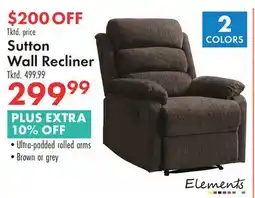Boscov's Sutton Wall Recliner offer