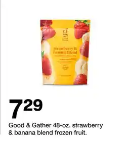 Target Good & Gather 48-oz. strawberry & banana blend frozen fruit offer