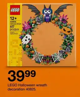 Target LEGO Halloween wreath decoration 40825 offer