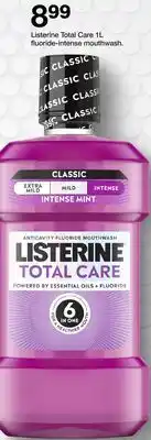 Target Listerine Total Care 1L fluoride-intense mouthwash offer