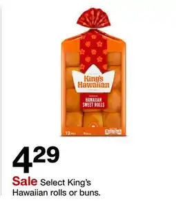 Target Select King's Hawaiian rolls or buns offer