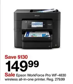Target Epson WorkForce Pro WF-4830 wireless all-in-one printer offer