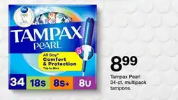 Target Tampax Pearl 34-ct. multipack tampons offer