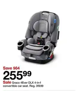 Target Graco 4Ever DLX 4-in-1 convertible car seat offer
