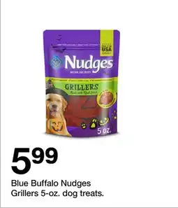 Target Blue Buffalo Nudges Grillers 5-oz. dog treats offer